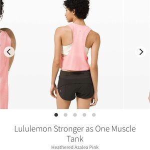 Lululemon Stronger As One tank EUC. Size 12
